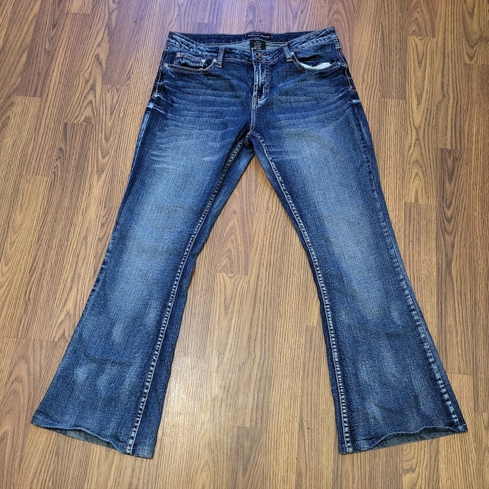 Rampage Women’s Bootcut Blue Denim Jeans Size W31 L27 Medium Wash B10